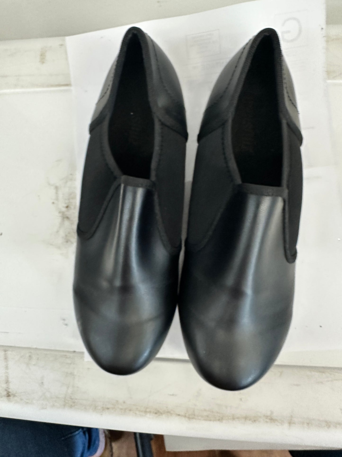Pre-Owned Slip On Tap Shoes Danz N Motion 913 Adult 7M Black