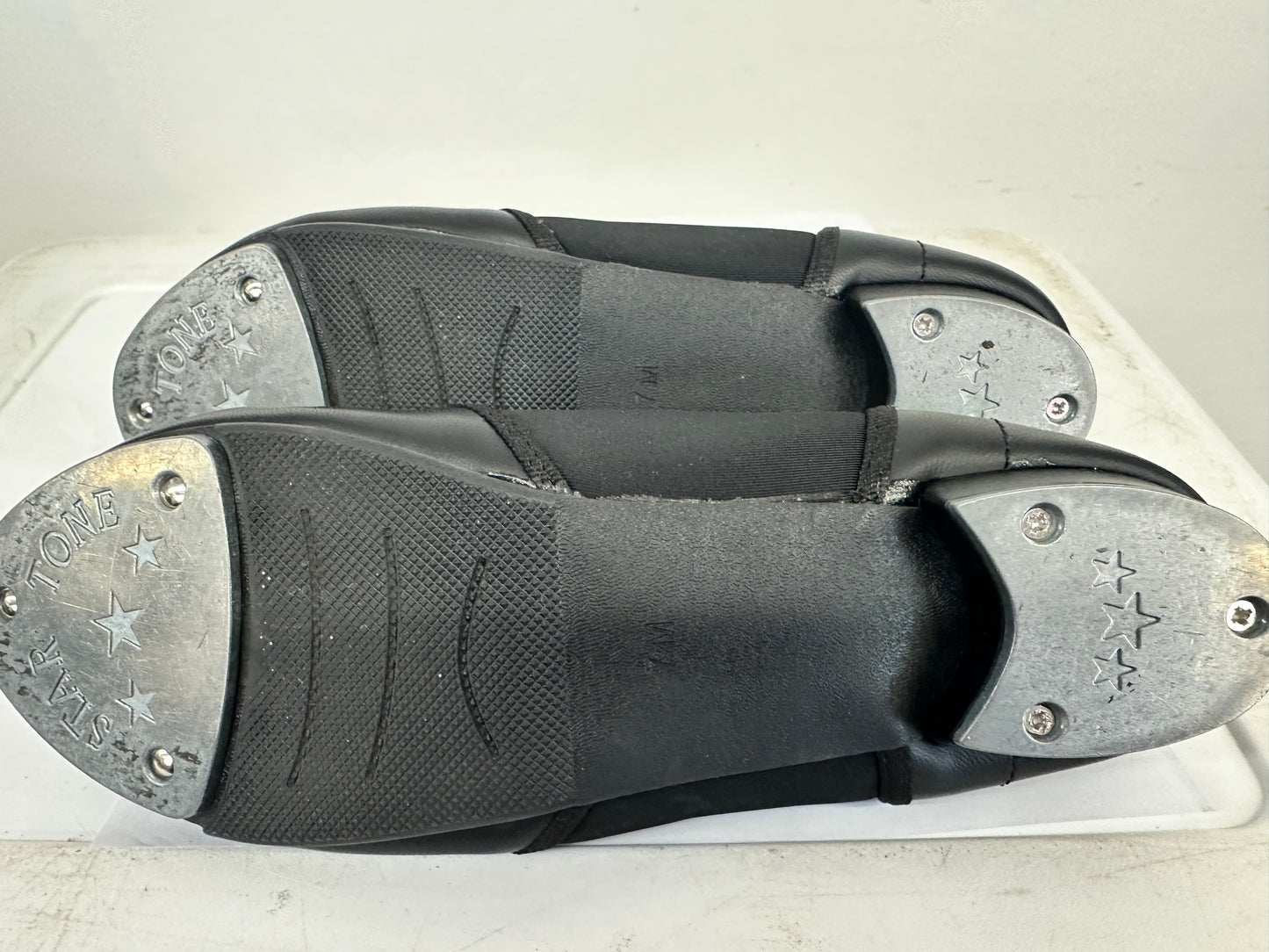 Pre-Owned Slip On Tap Shoes Danz N Motion 913 Adult 7M Black