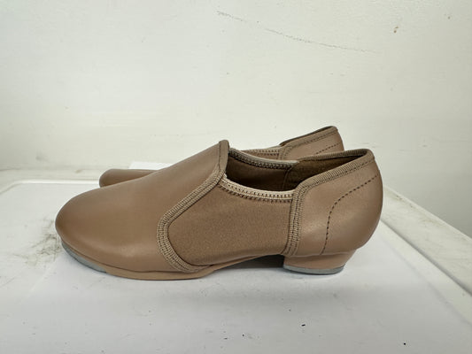 Pre-Owned Slip On Tap Shoes Danz N Motion 951 Kids 12M Tan