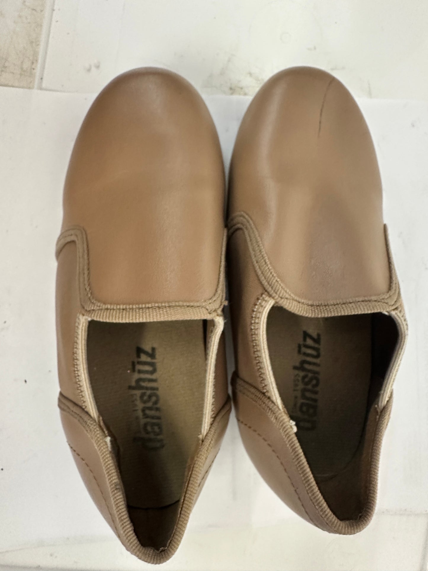 Pre-Owned Slip On Tap Shoes Danz N Motion 951 Kids 12M Tan