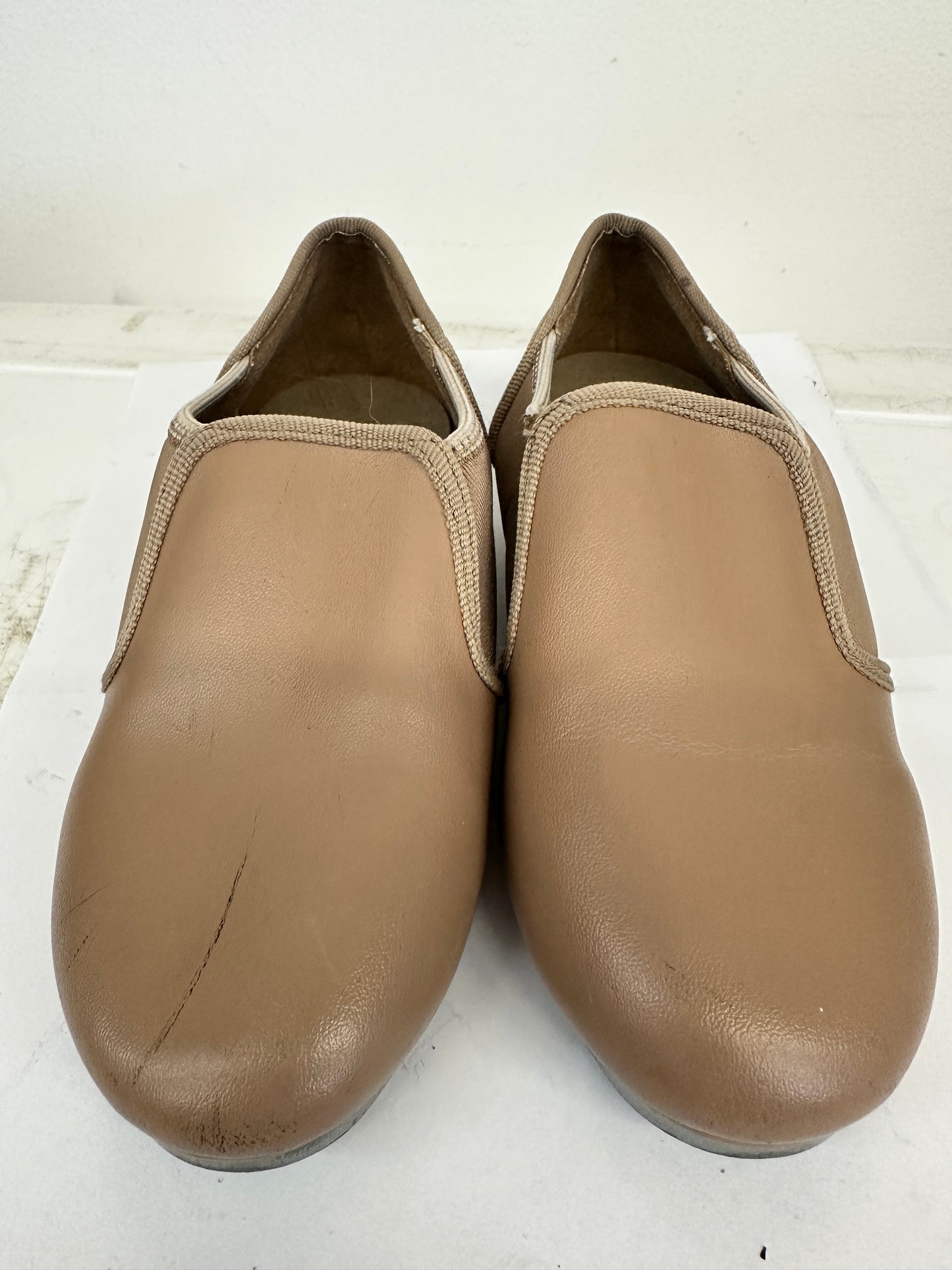 Pre-Owned Slip On Tap Shoes Danz N Motion 951 Kids 12M Tan