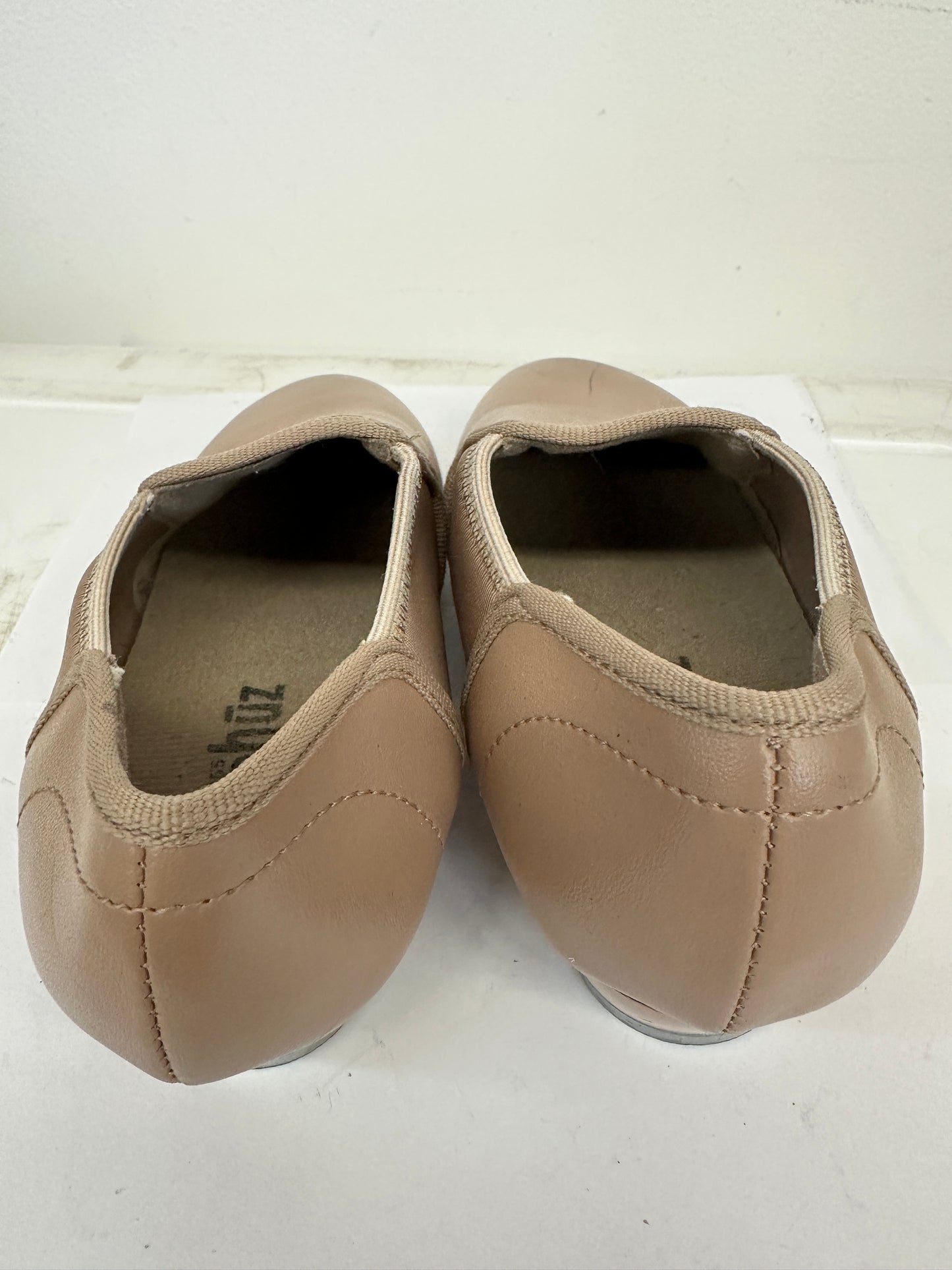 Pre-Owned Slip On Tap Shoes Danz N Motion 951 Kids 12M Tan