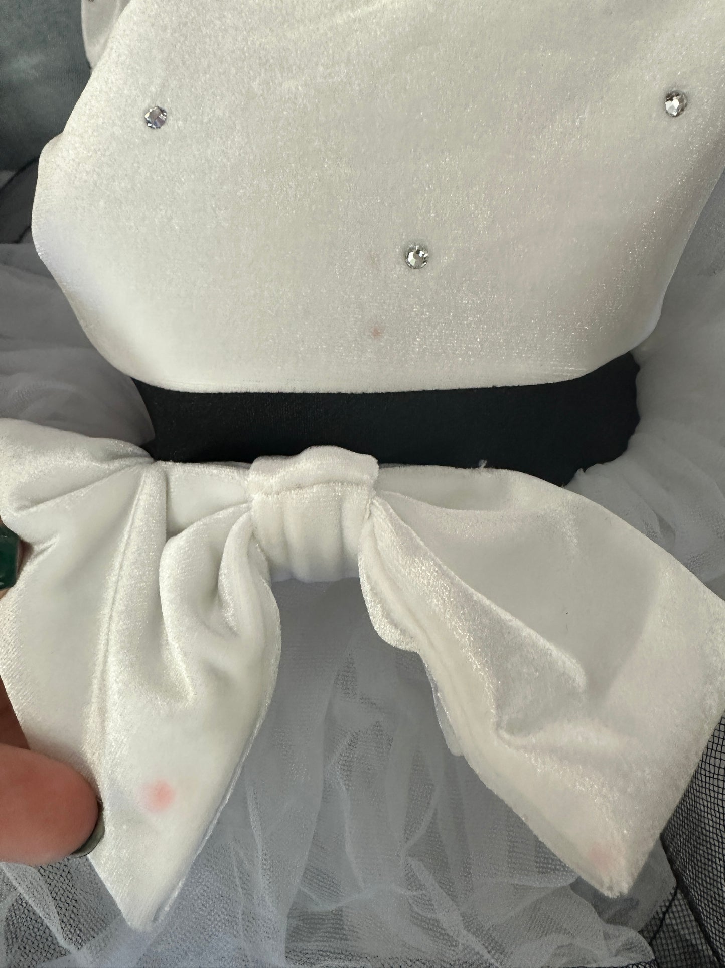 Pre-Owned Costume Weissman 13316 Medium Child White Tutu Tap Rhinestone