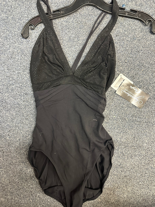 NEW Closeout Leotard Capezio Signature 10136 Black Large Adult Ballet Jazz