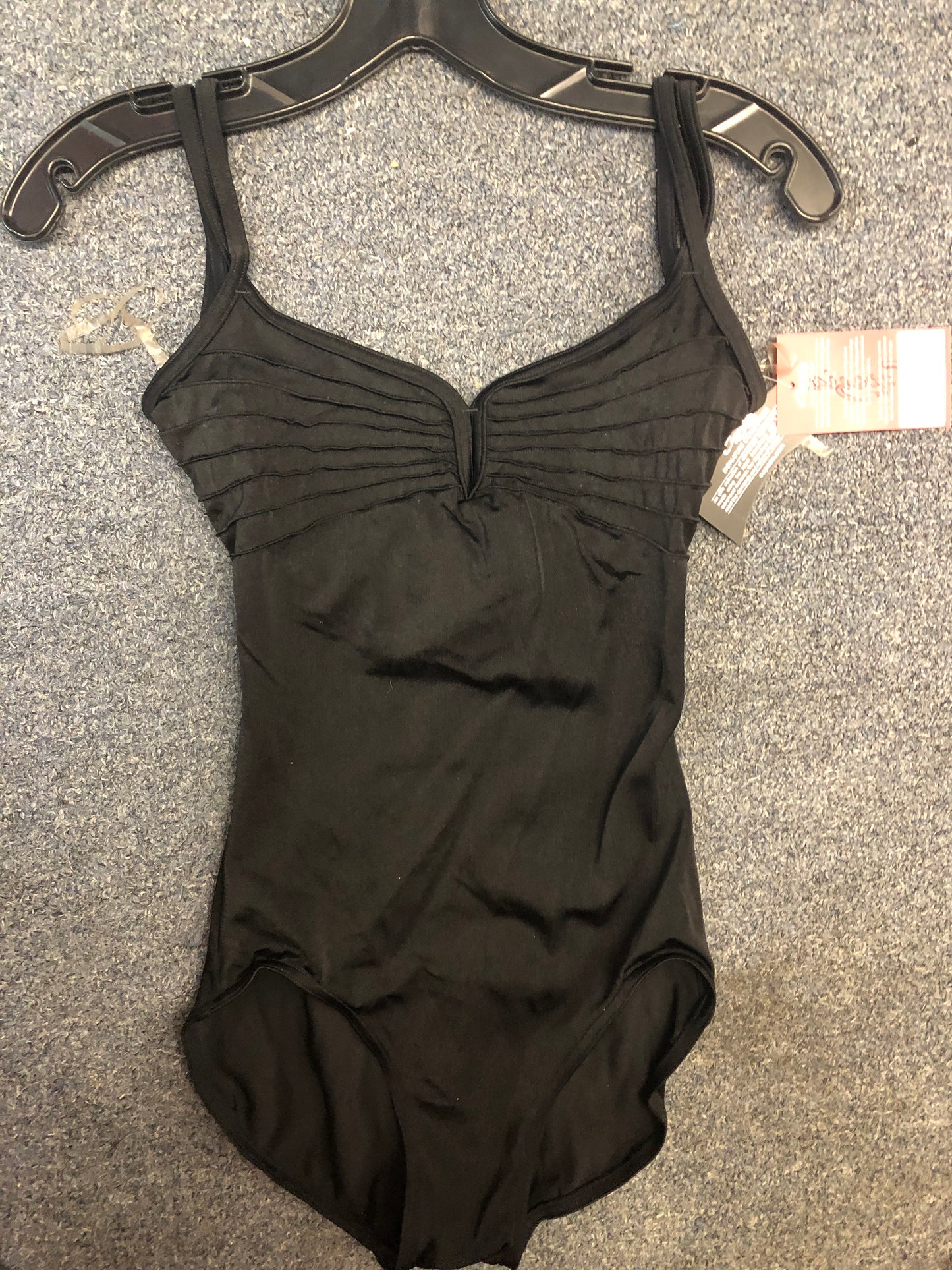 NEW Closeout Leotard Capezio Signature 10305WT Black Adult Sizes Ballet Jazz