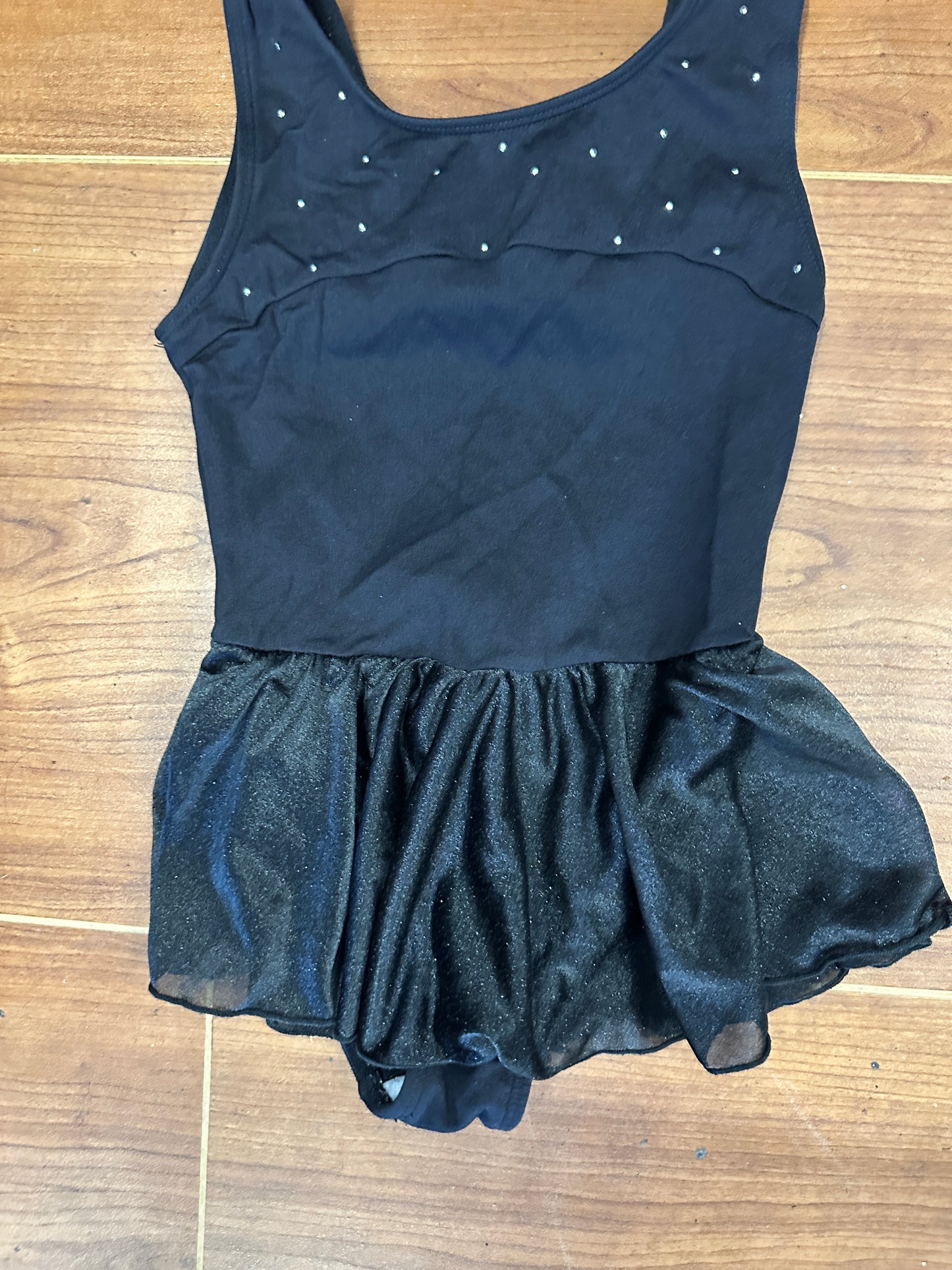 Pre-Owned Skirted leotard Moret Small Child Black Ballet Tap Jazz