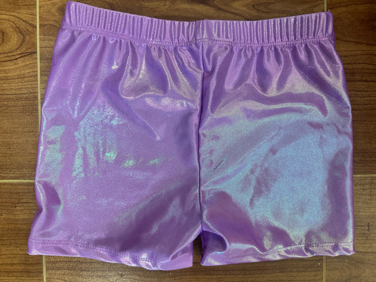 Pre-Owned Gymnastics Shorts XL Child Pink Sparkle Jazz Tap