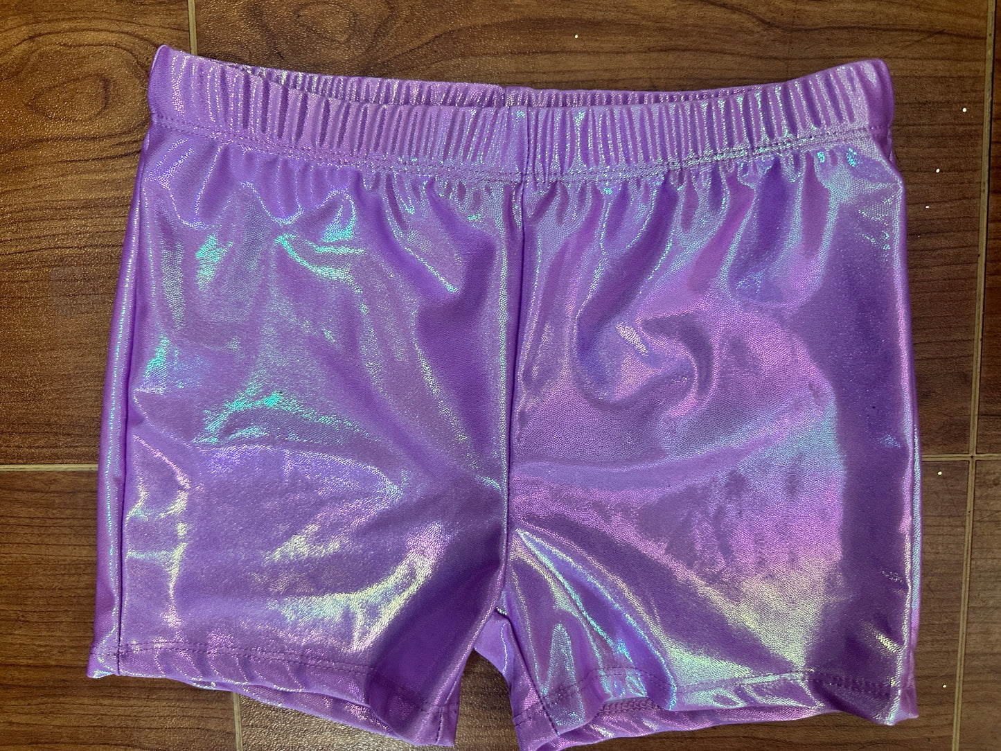 Pre-Owned Gymnastics Shorts XL Child Pink Sparkle Jazz Tap