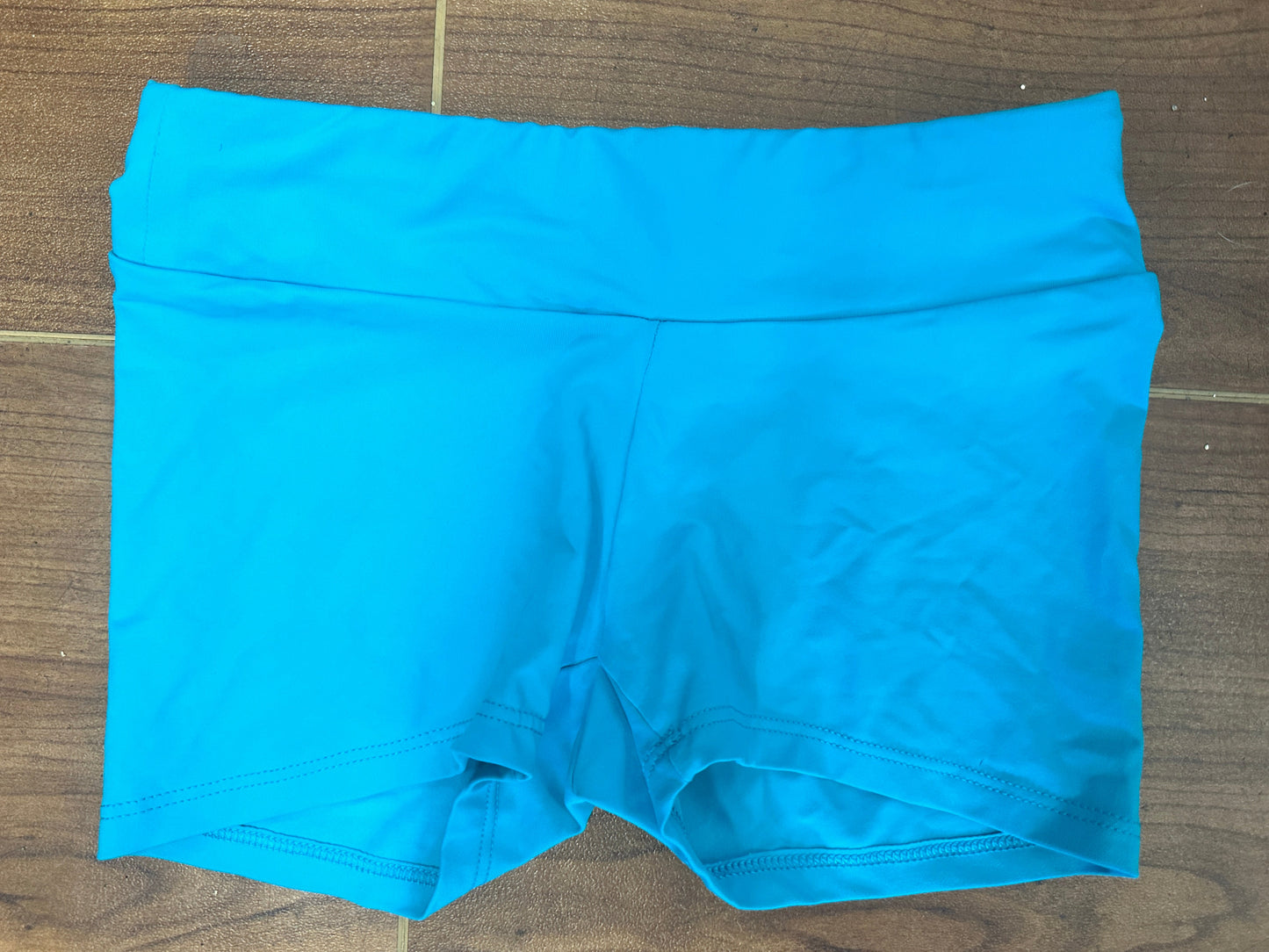 Pre-Owned Shorts Lucky & Me Small Child Turquoise Teal Jazz Cheer