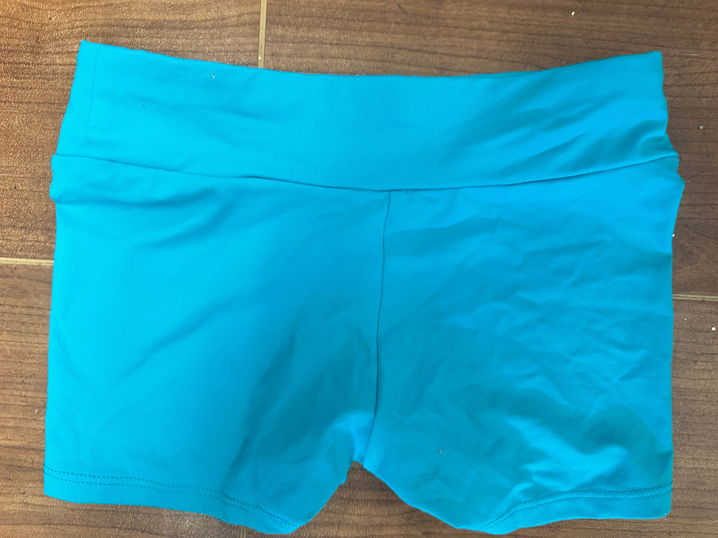 Pre-Owned Shorts Lucky & Me Small Child Turquoise Teal Jazz Cheer