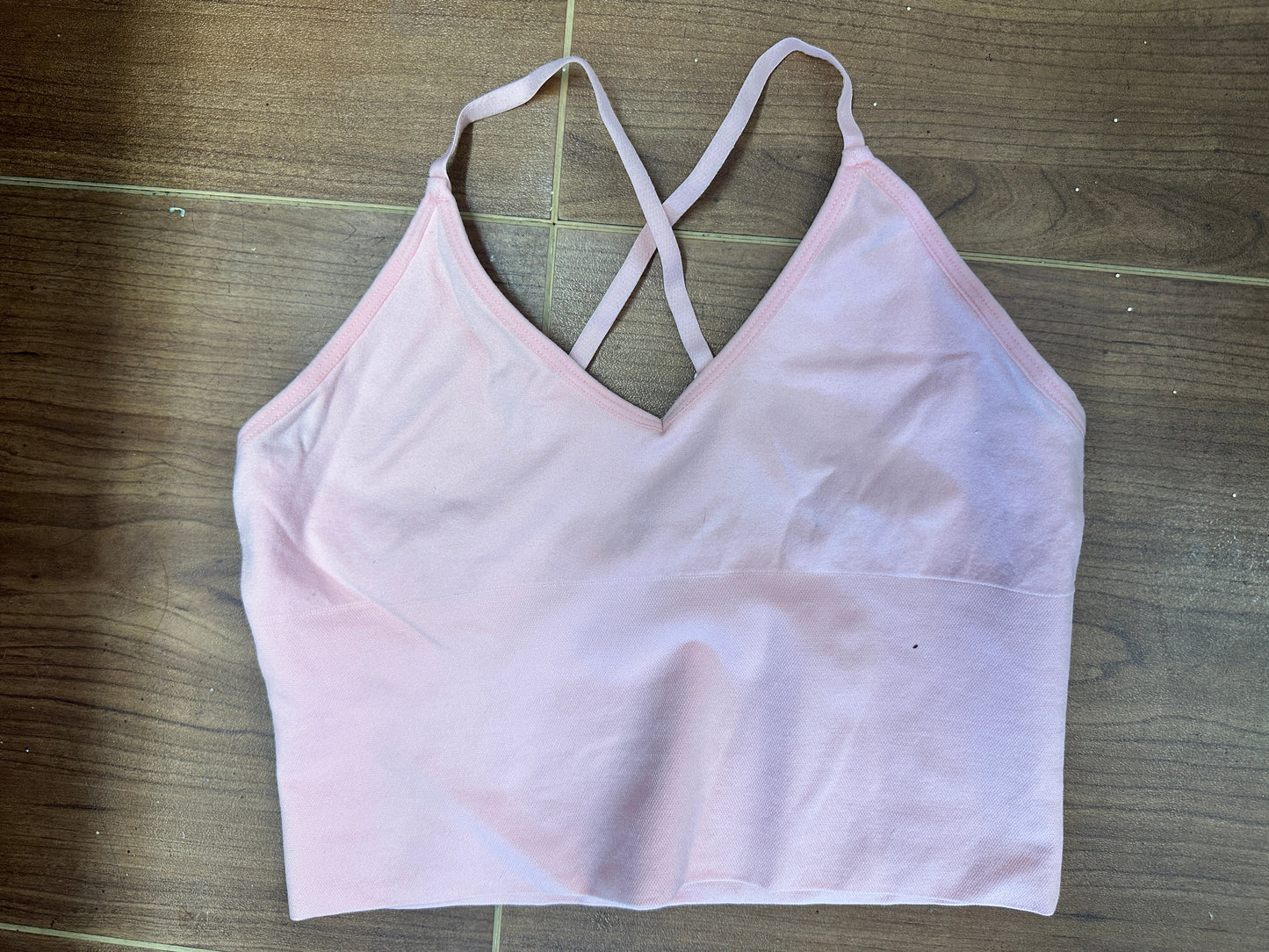 Pre-Owned Crop Top ITZON Pink Small/Medium Adult Jazz Gymnastics Workout