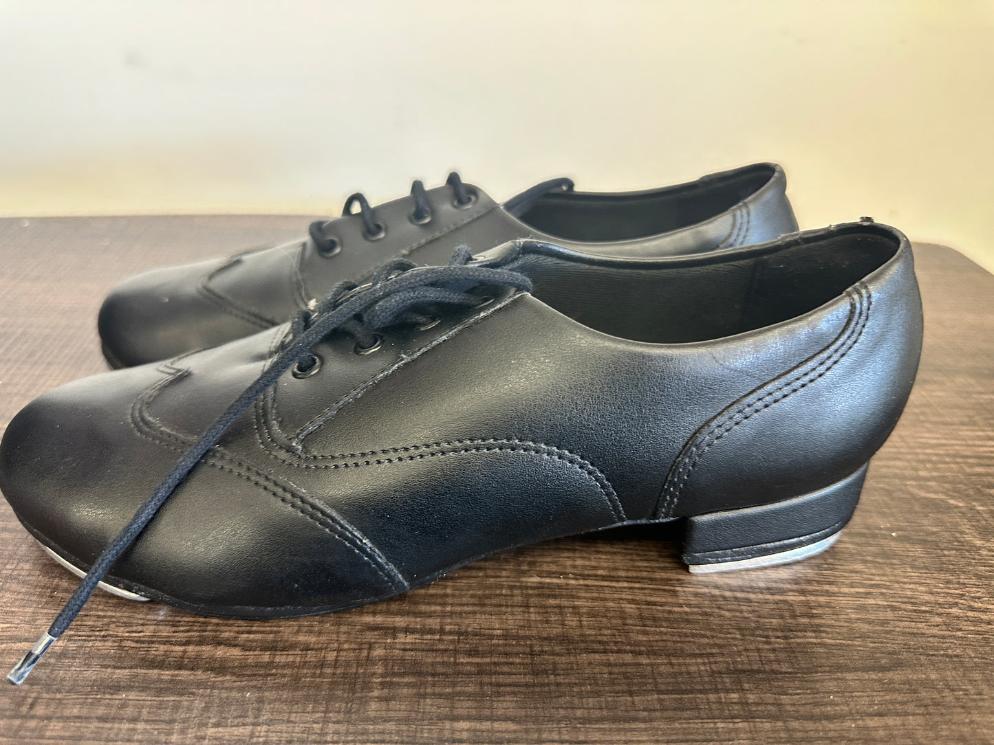 Pre-Owned Tap Shoes So Danca TA20 Trent Oxford Black Adult Size 7.5M