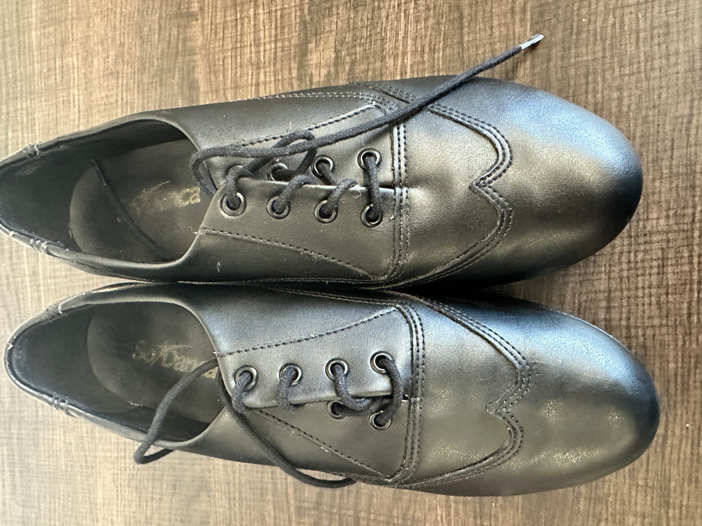 Pre-Owned Tap Shoes So Danca TA20 Trent Oxford Black Adult Size 7.5M