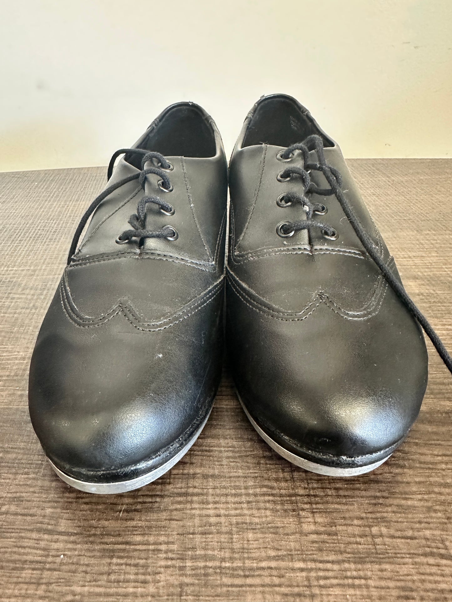 Pre-Owned Tap Shoes So Danca TA20 Trent Oxford Black Adult Size 7.5M