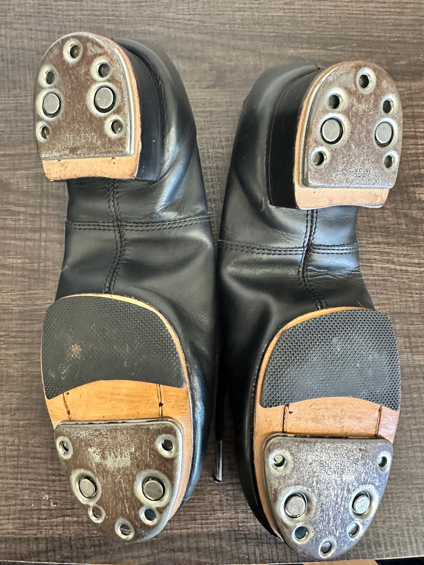 Pre-Owned Clogging Shoes Steven Stompers 5.5M Oxford Split Sole Buck Taps