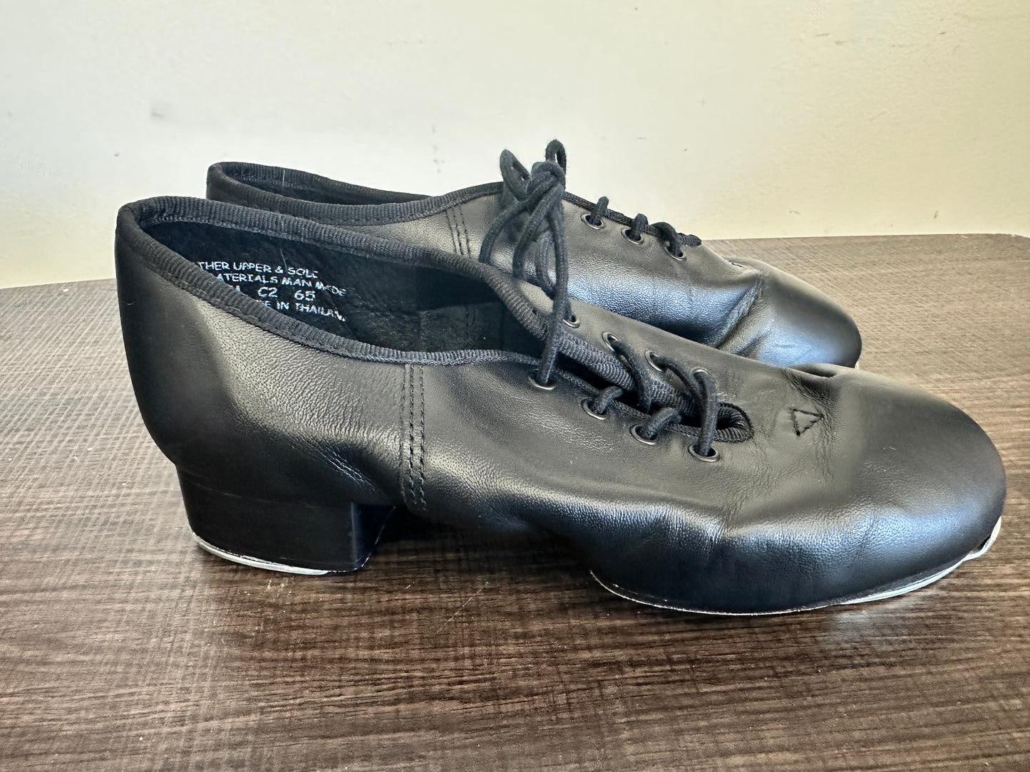 Pre-Owned Buck Clogging Shoes Steven Stompers 5.5M Oxford Split Sole Buck Taps