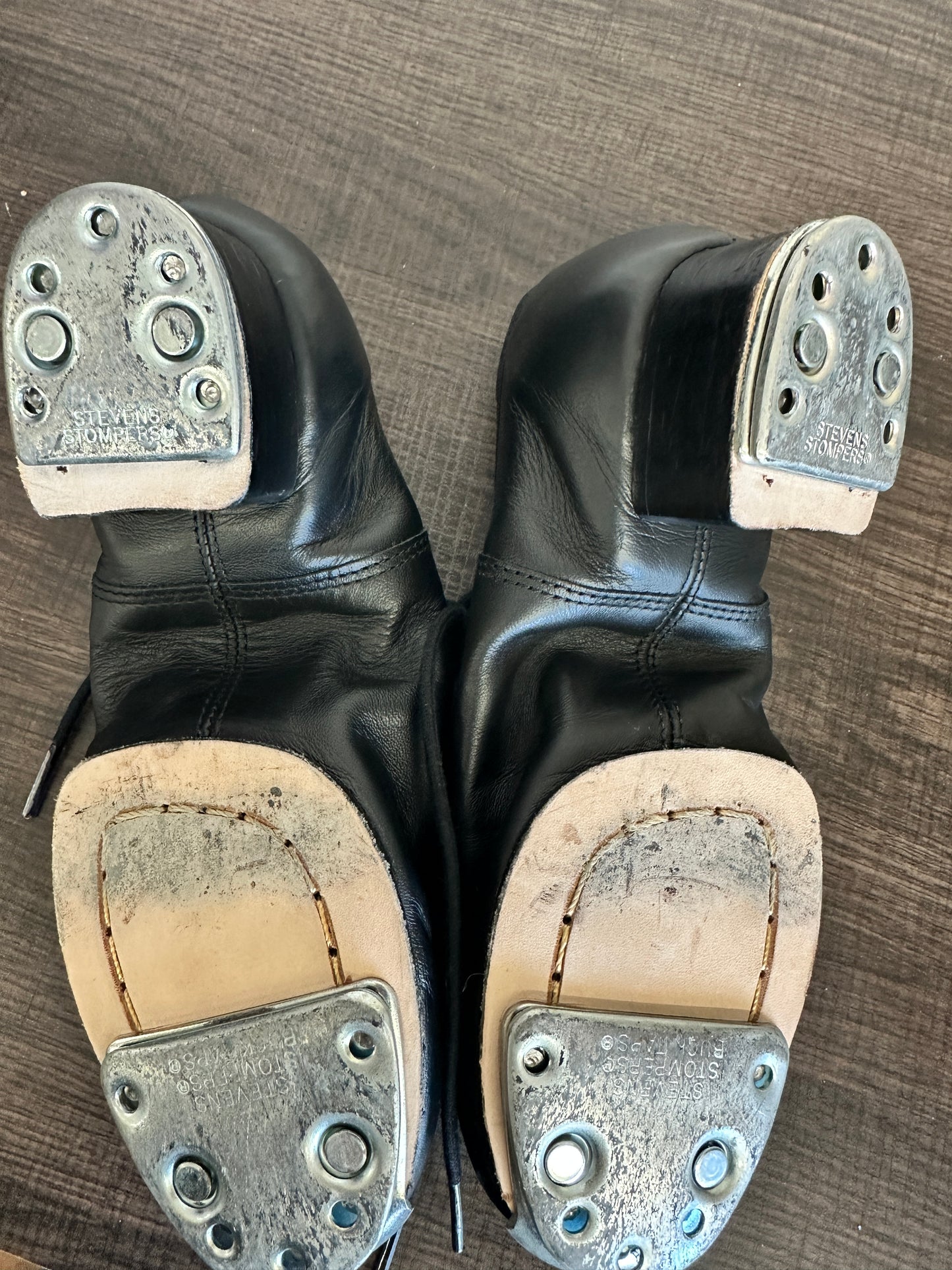 Pre-Owned Buck Clogging Shoes Steven Stompers 5.5M Oxford Split Sole Buck Taps