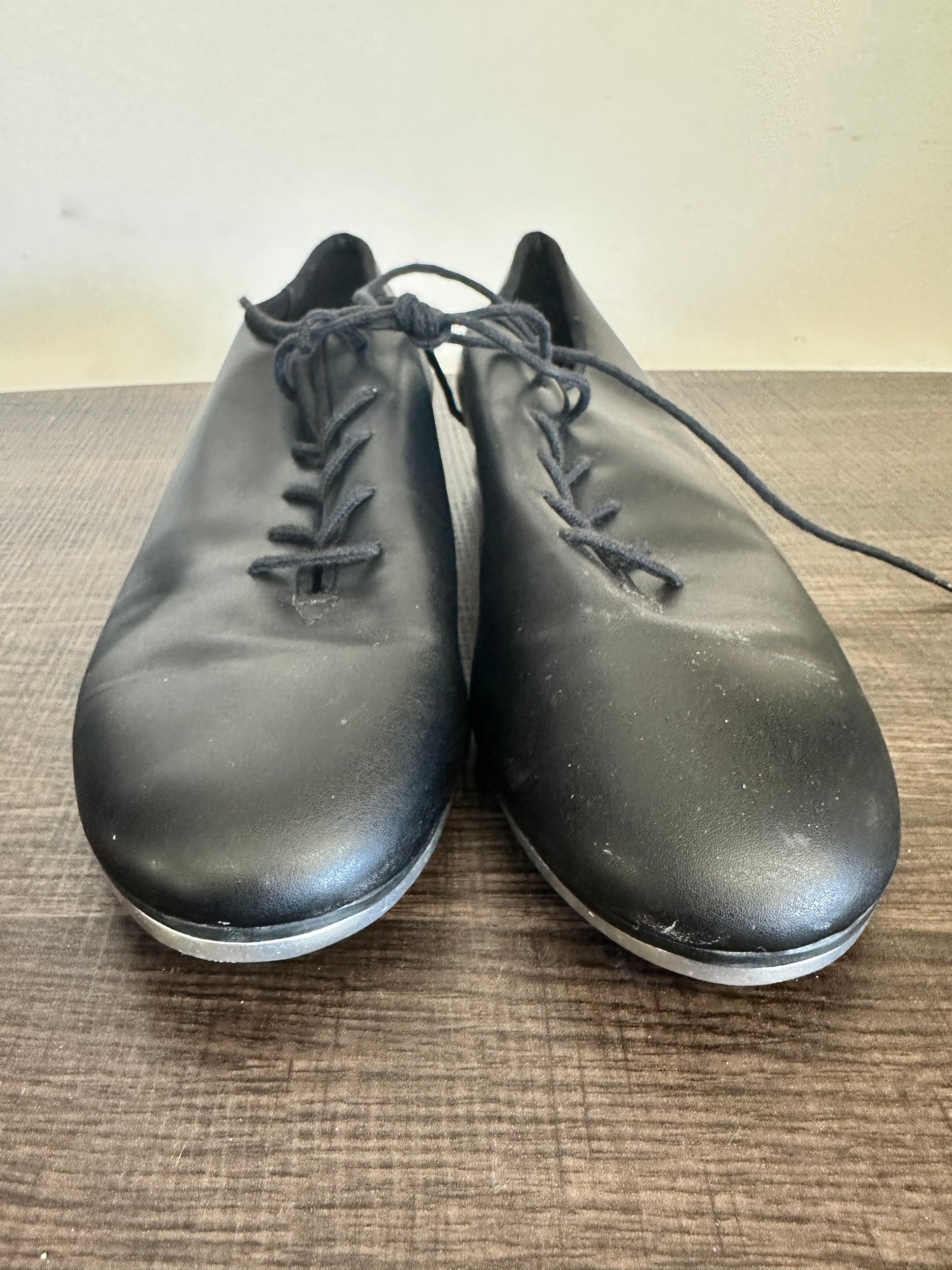 Pre-Owned Tap Shoes SoDanca Adult 9.5W Oxford Leather Lace Up Student