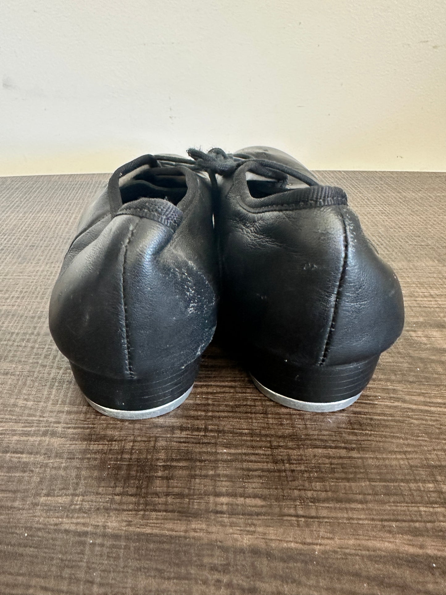 Pre-Owned Tap Shoes Capezio Adult 8M Oxford Leather Lace Up Full Sole