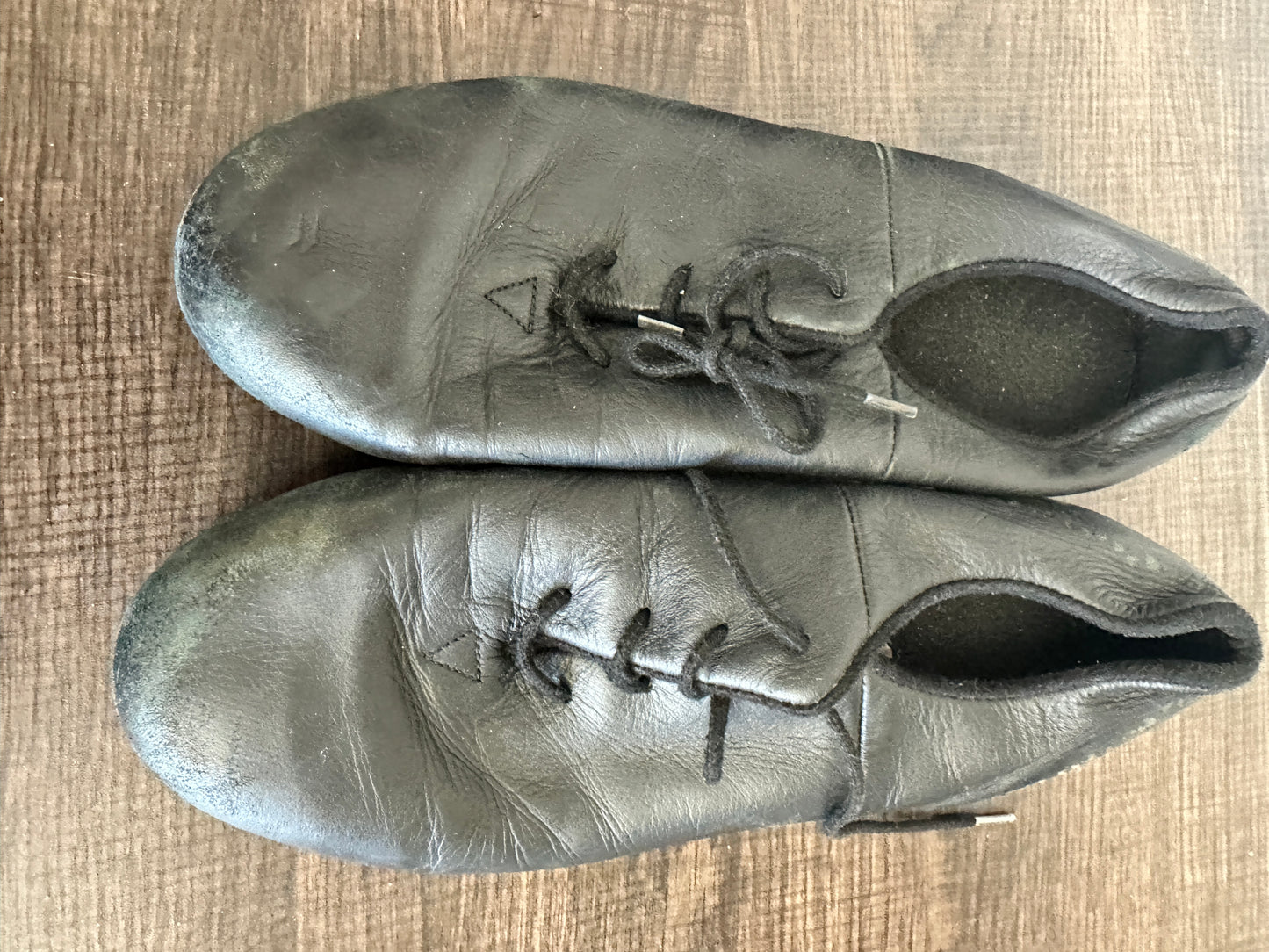 Pre-Owned Clogging Tap Shoes Steven Stompers Adult 6M Buck Leather Split Sole