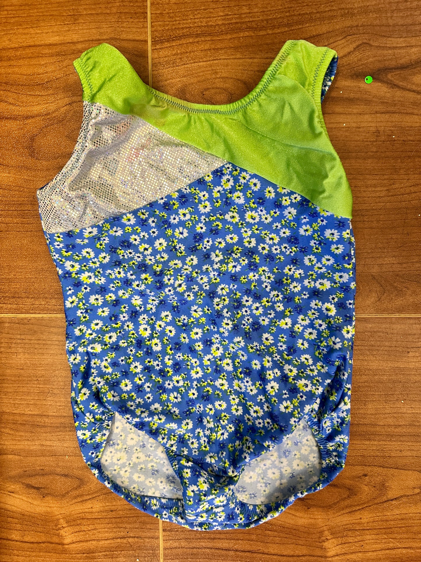 Pre-Owned Gymnastics Leotard Motionwear Small Child Daisy Flower Acro Tumbling