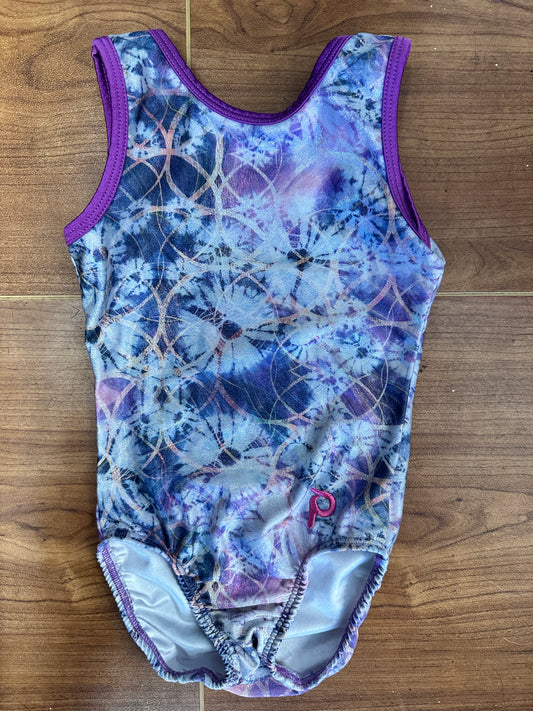 Pre-Owned Gymnastics Plum Lavender Flower Small Child Acro