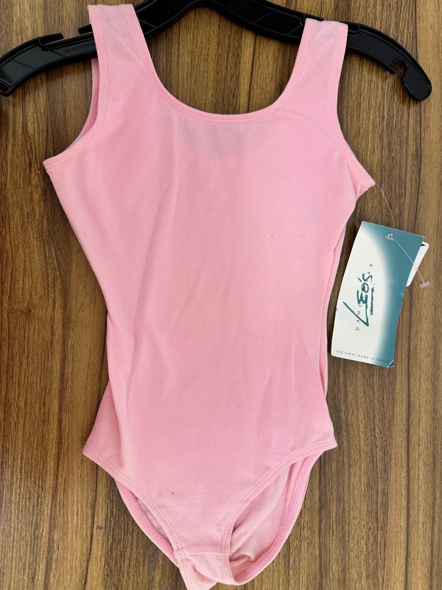New Closeout Leotard Leo's Dancewear Small Child Pink Short Sleeve Nylon
