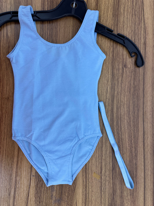 New Closeout Leotard Royal Academy XS Child Lt Blue Tank with Hip Belt Cotton Ballet