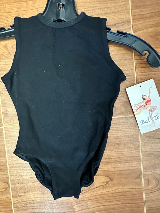 NEW Leotard Bal Togs Small Child Black High Neck Keyhole Back Tank Ballet Tap