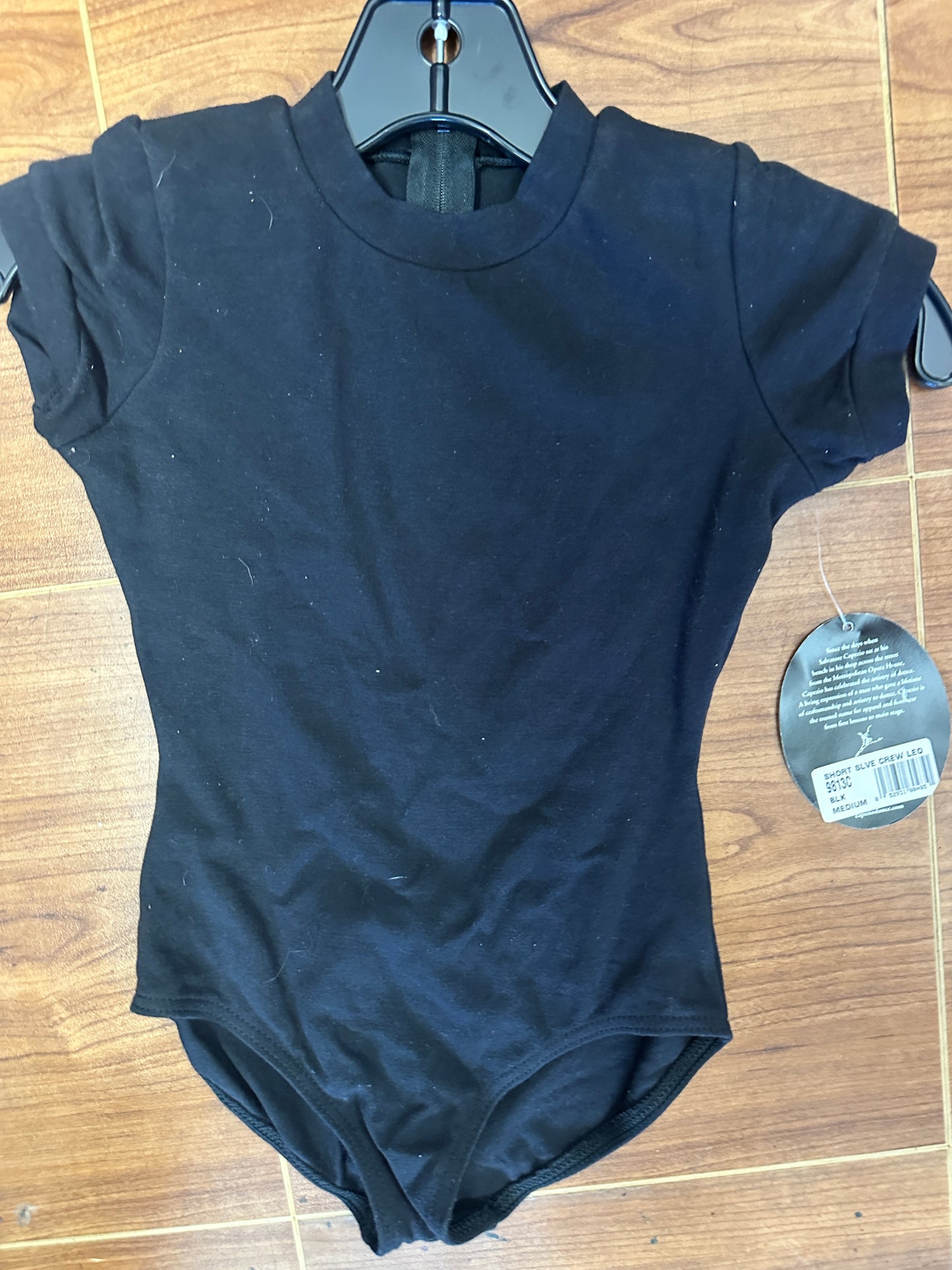 New Closeout Leotard Capezio 9813C Cotton Cap Sleeve Zip Up Ballet Tap Modern