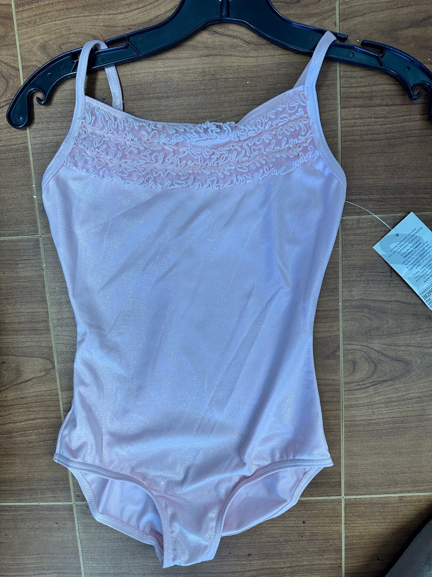 New Closeout Leotard Capezio IM209C Child Sizes Lycra Sparkle Ruffle Ballet Tap Modern