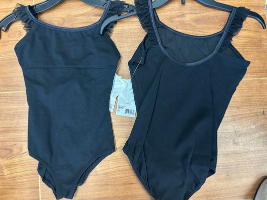 New Closeout Leotard Capezio 10179C Child Sizes Black Sparkle Ballet Tap Jazz
