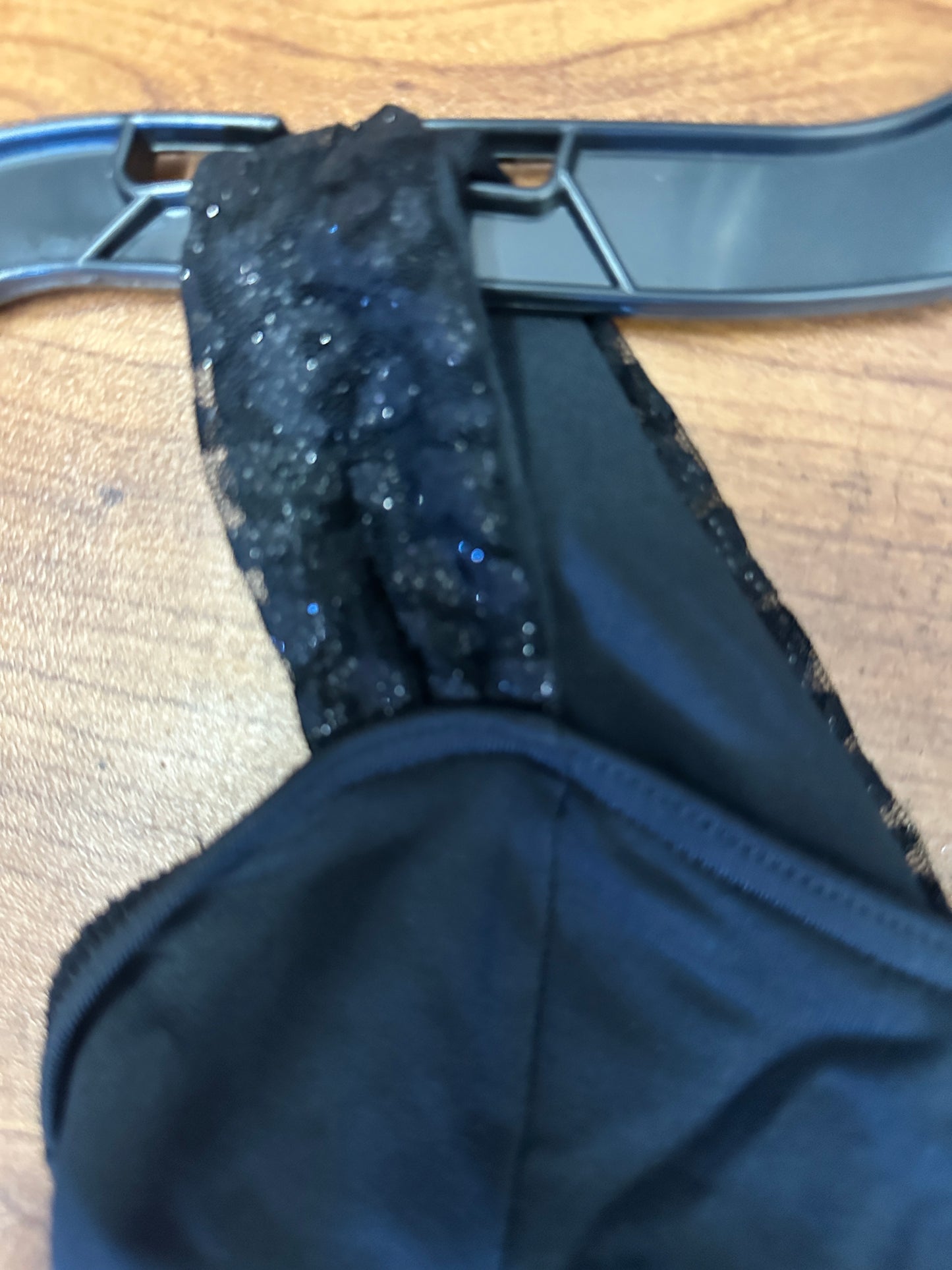 New Closeout Leotard Dress Capezio 10163C Inter Child 6x-7 Black Sparkle Ballet