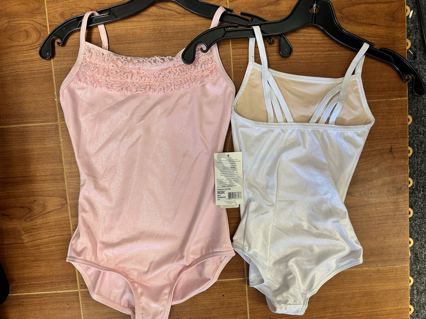 New Closeout Leotard Capezio IM209C Child Sizes Lycra Sparkle Ruffle Ballet Tap Modern