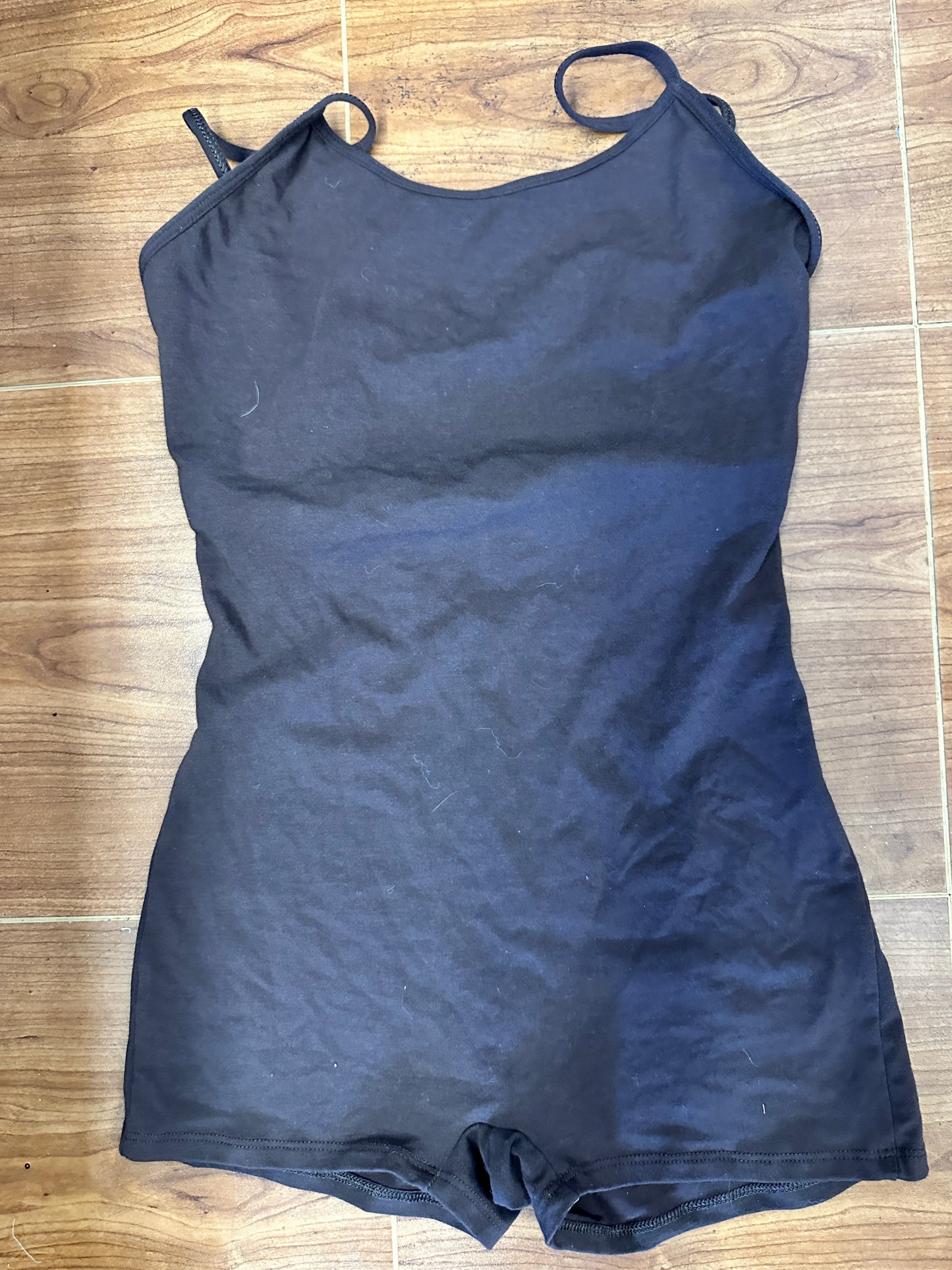 Pre-Owned Leotard Unitard Balera Brown Cotton Large Adult Jazz Modern
