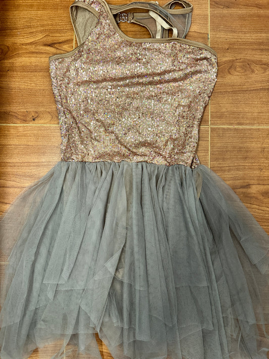 Pre-Owned Costume Curtain Call E1699 Medium Adult Brown Jazz Lyrical Contemporary