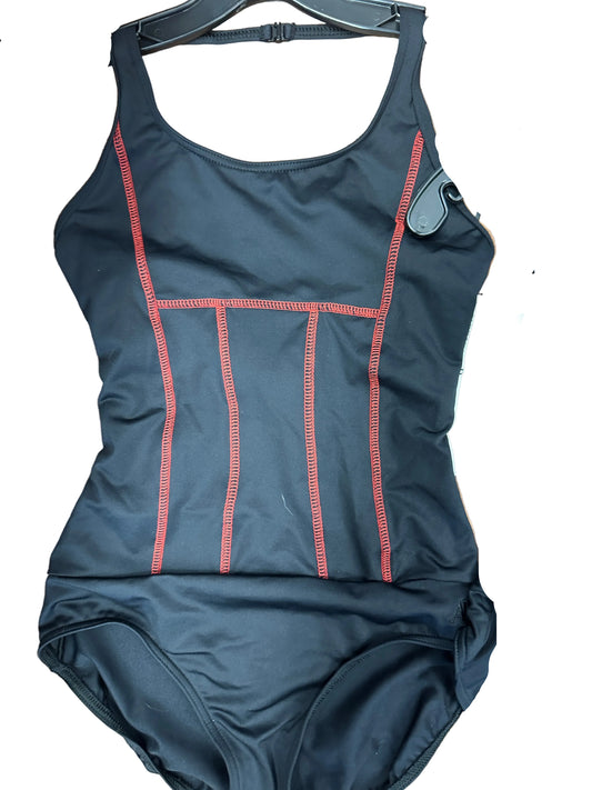 New Closeout Leotard Capezio 3712 Lycra Halter with Red Stitched emitre seams