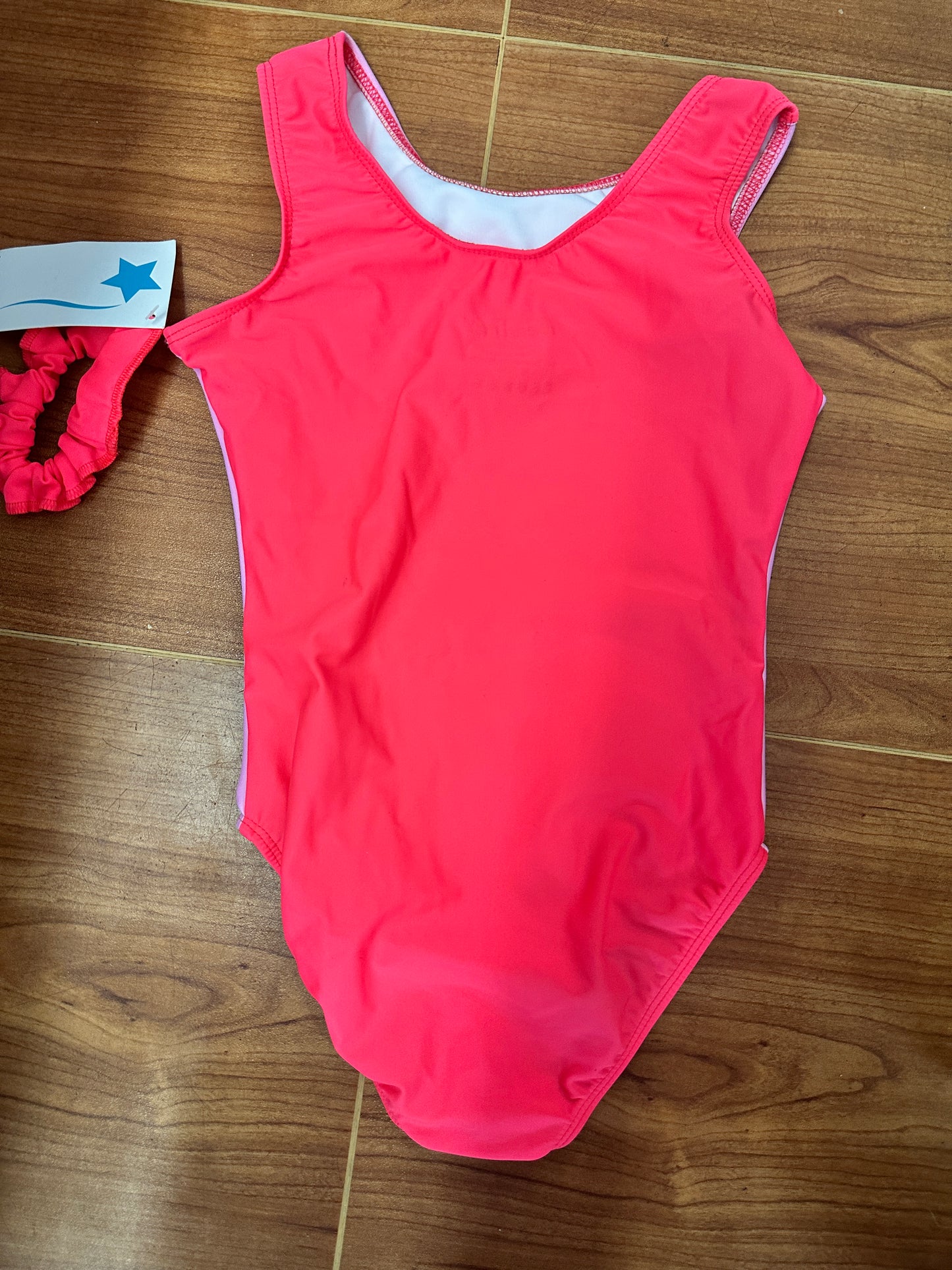 NEW Leotard Destira Friends-Chip Goals Child Medium Pink Cookie Tank Tumbling Acro