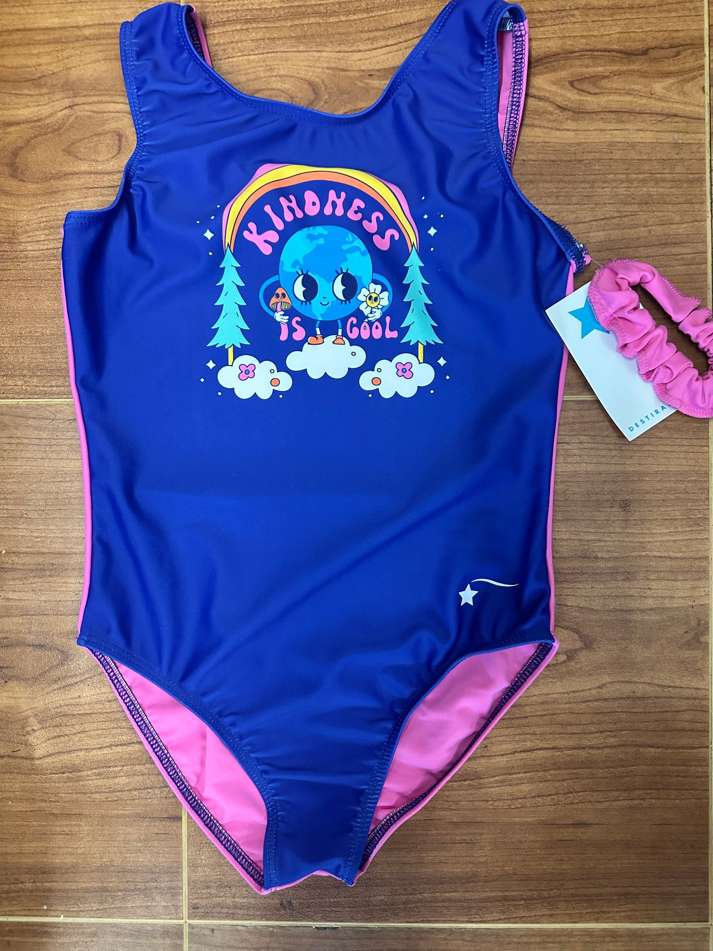 NEW Leotard Destira Kindness is Cool Child Sizes Purple Pink Tumbling Acro