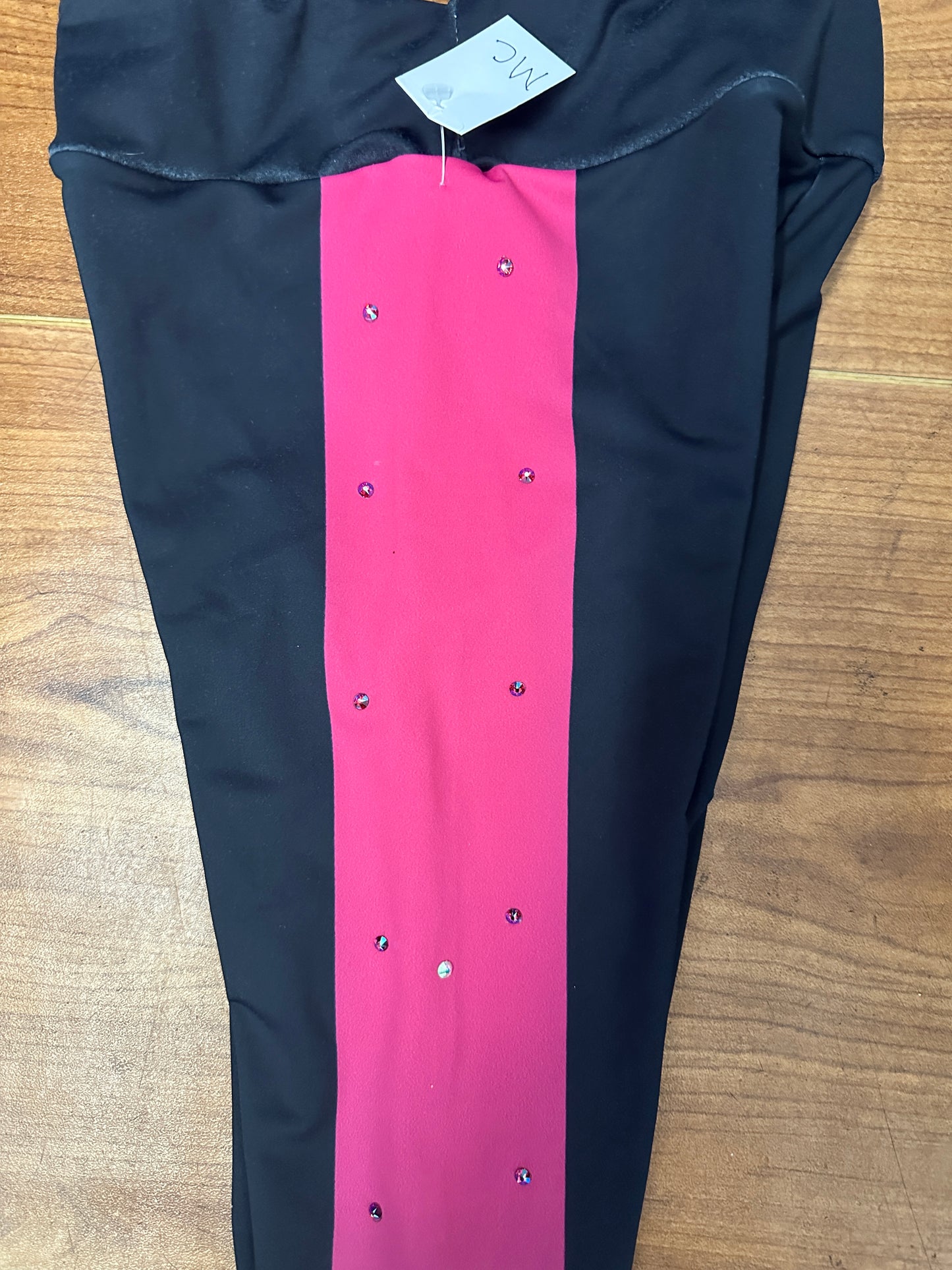 Pre-Owned Leggings Balera SP006 Medium Child Black Pink Jazz Acro