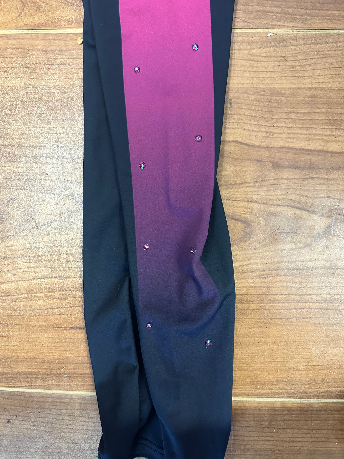 Pre-Owned Leggings Balera SP006 Medium Child Black Pink Jazz Acro