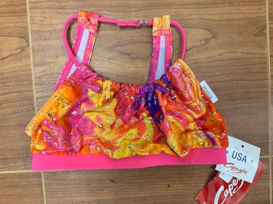 New Closeout Top Capezio 10152C Colorful Intermediate Child Jazz Acro
