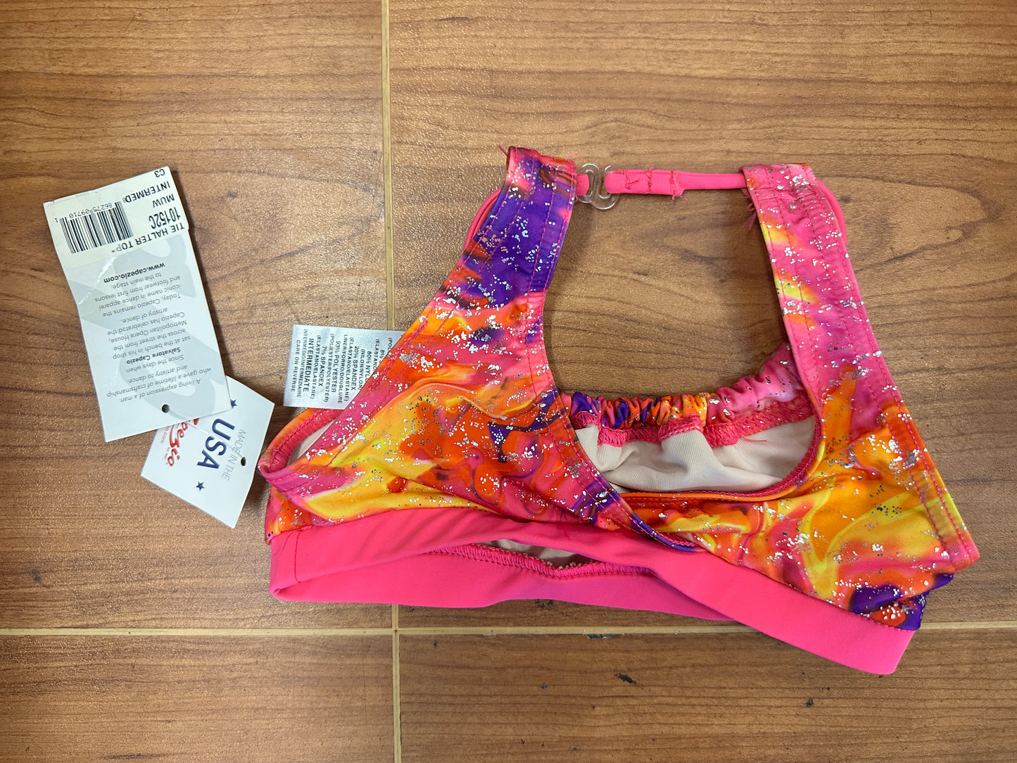 New Closeout Top Capezio 10152C Colorful Intermediate Child Jazz Acro