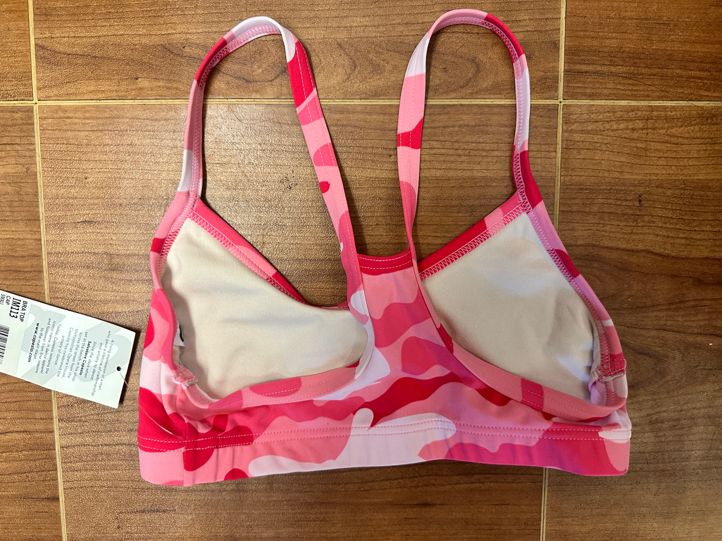 New Closeout Top Capezio IM113 Pink Camo Adult Sizes Jazz Modern