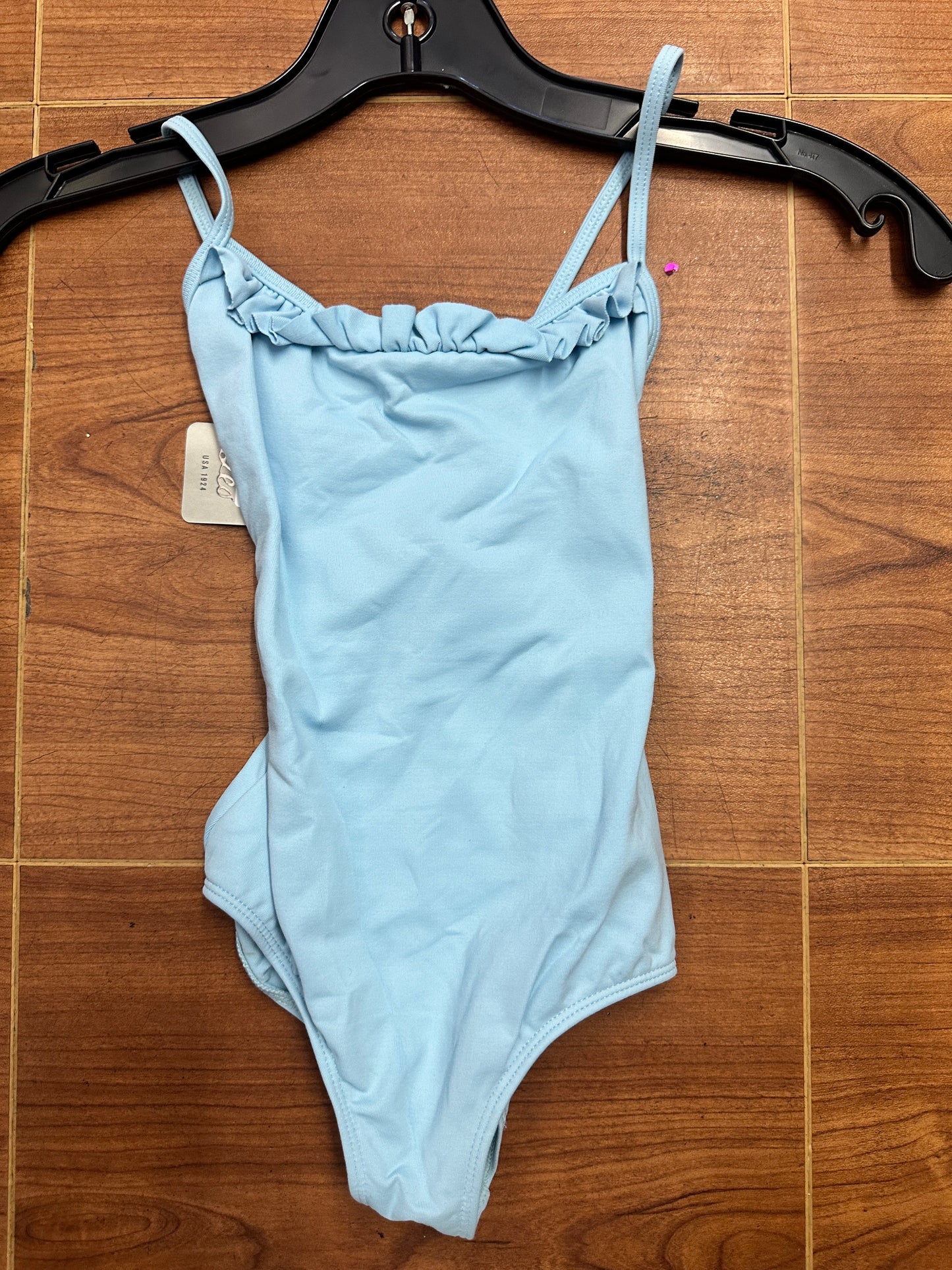 New Leotard Leo's Dancewear LD149CK Lt Blue Intermediate Child Ballet Tap Jazz