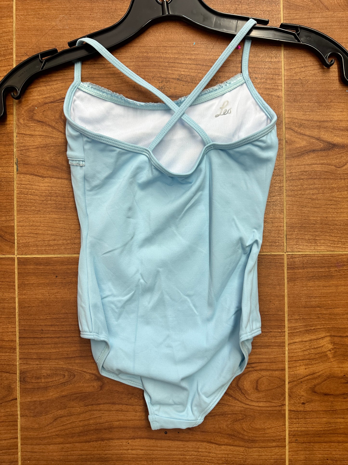 New Leotard Leo's Dancewear LD151CK Lt Blue Intermediate Child Ballet Tap Jazz