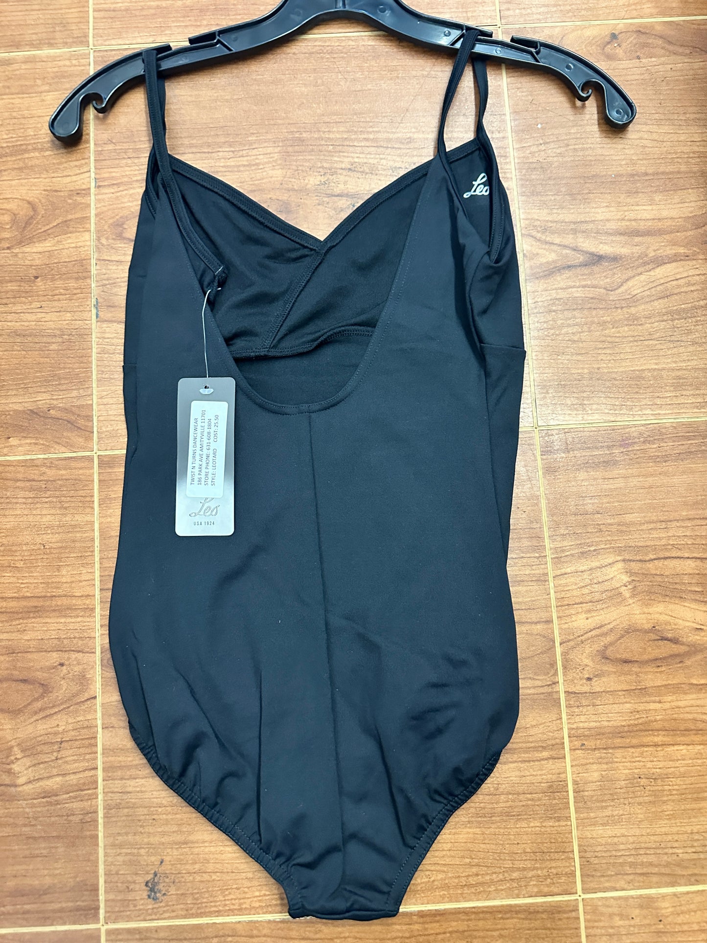 New Leotard Leo's Dancewear LD007LM Camisole Black Small Adult Sizes Ballet Modern
