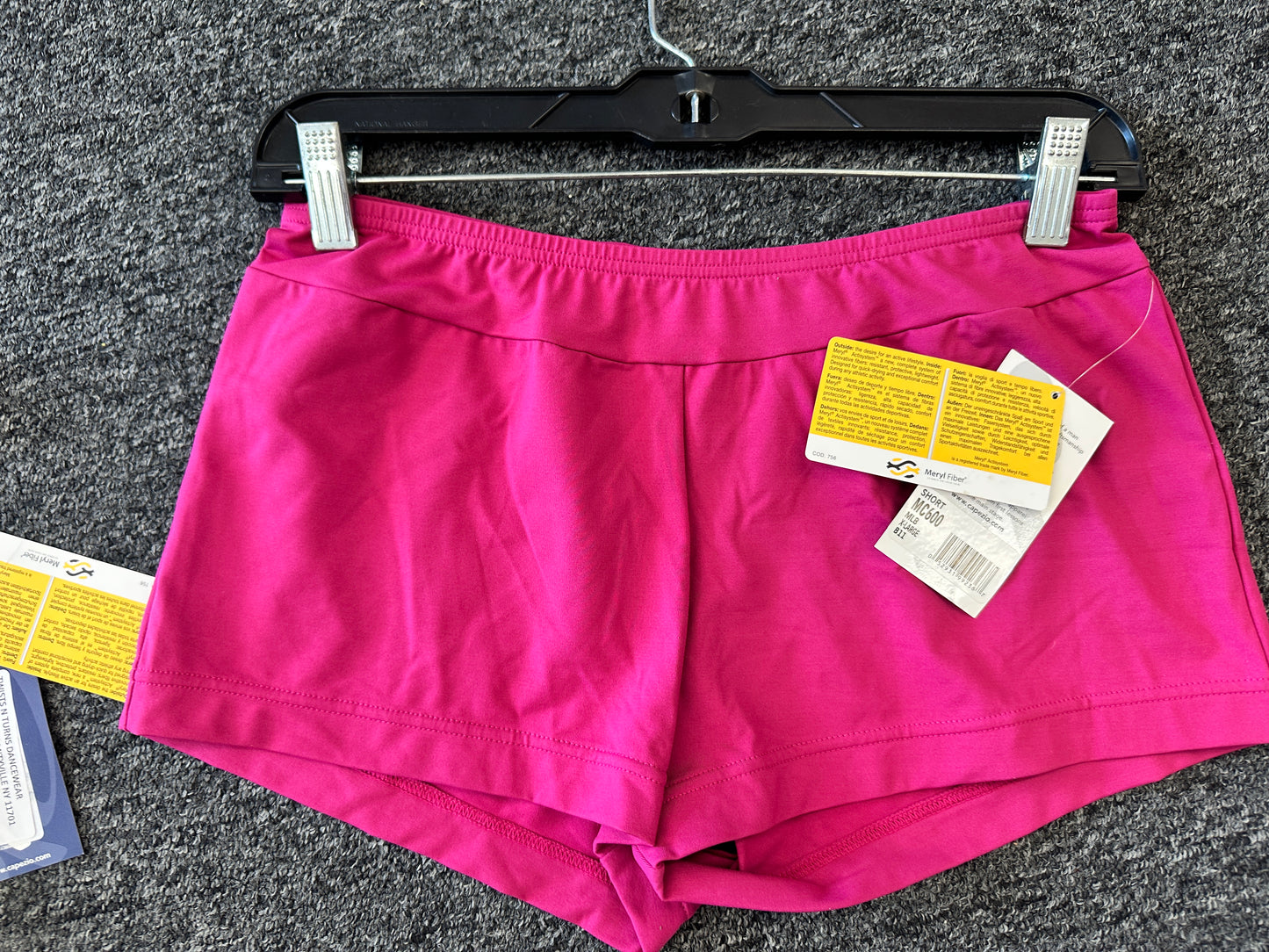 New Shorts Capezio MC600 Lycra Wide Waist Various Colors Adult Sizes Jazz Modern