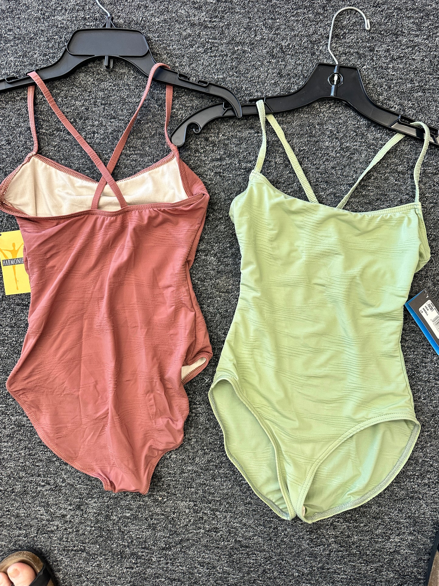 New Leotard Harmonie HW301 Adult Small/Medium Cami Crossing Ribbed Lycra Ballet Jazz Pointe (Copy)