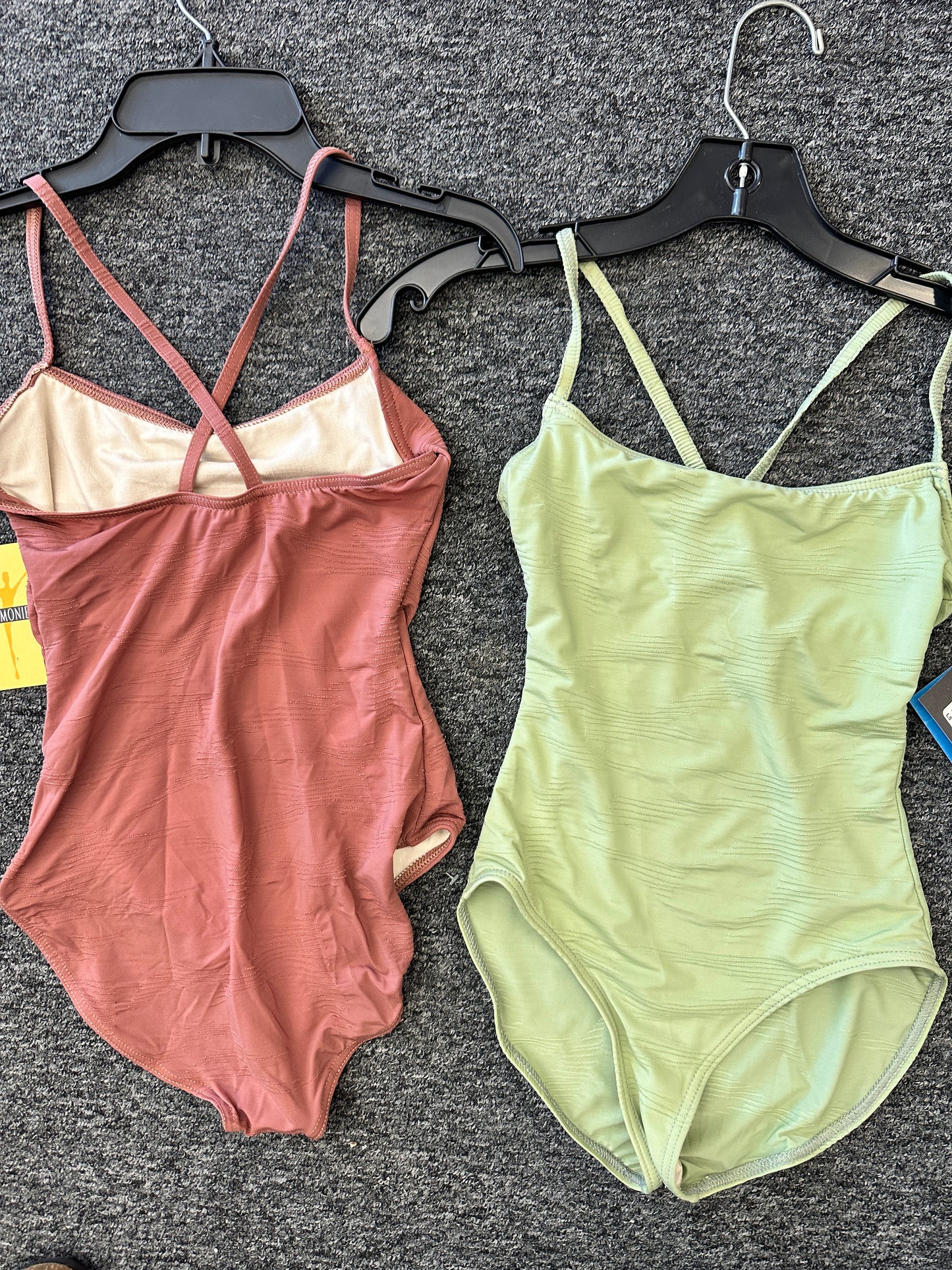 New Leotard Harmonie HW301 Adult Small/Medium Cami Crossing Ribbed Lycra Ballet Jazz Pointe (Copy)